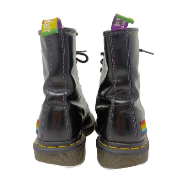 Dr. Martens 1460 FOR PRIDE 8 Eye Lace-Up Leather Boots Womens 6 / Mens 5 Unisex - Picture 9 of 16
